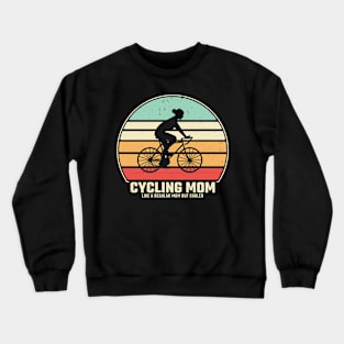 cycling mom Crewneck Sweatshirt